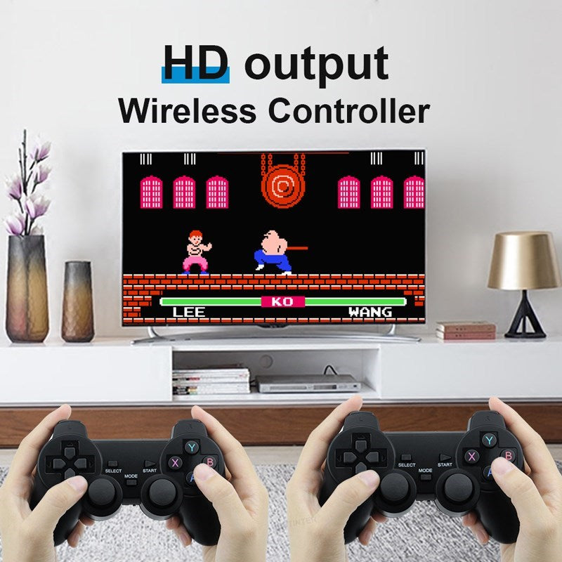 Wireless 2.4G HD Game Arcade with Dual Controllers