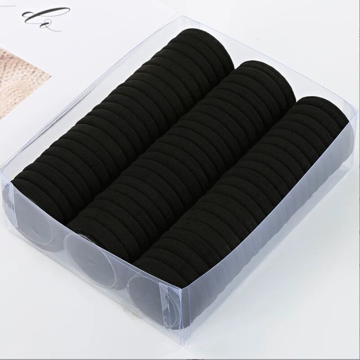 200pcs Colorful High Elastic Rubber Band Ponytail Ties