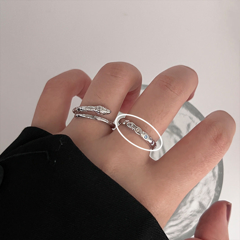 Colorful Zircon Ring Collection - Chic Open Ring Design