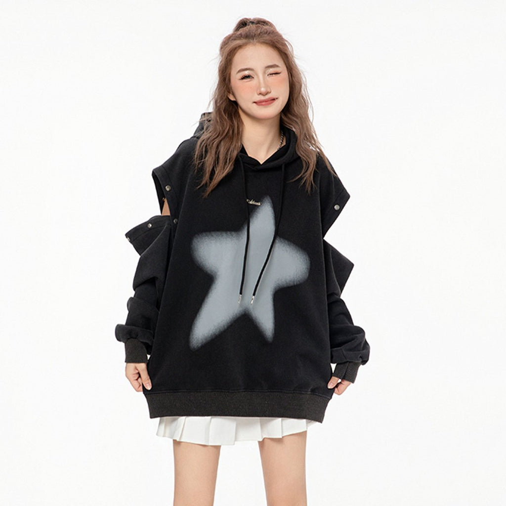 American XINGX Distressed Detachable Sweater Top