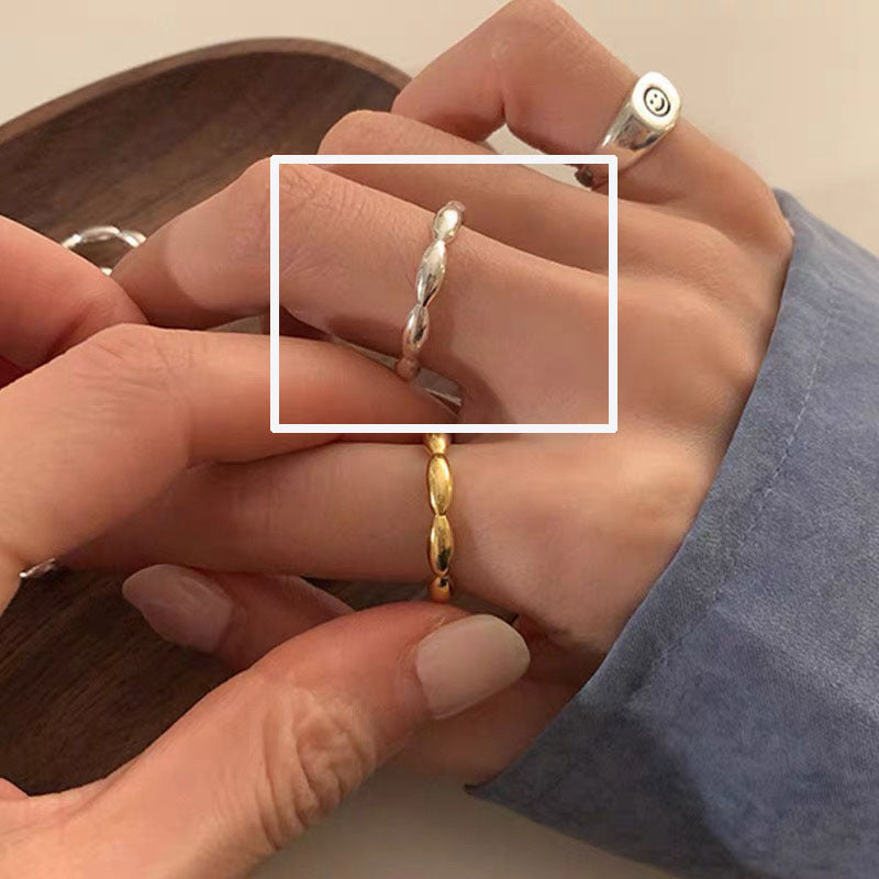 Colorful Zircon Ring Collection - Chic Open Ring Design