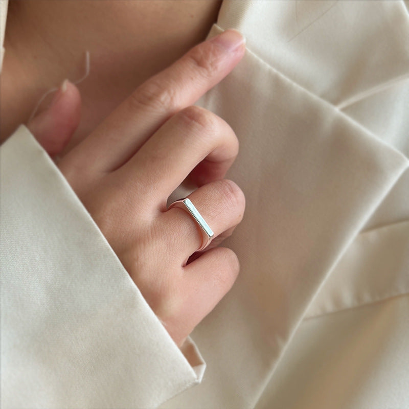 Colorful Zircon Ring Collection - Chic Open Ring Design