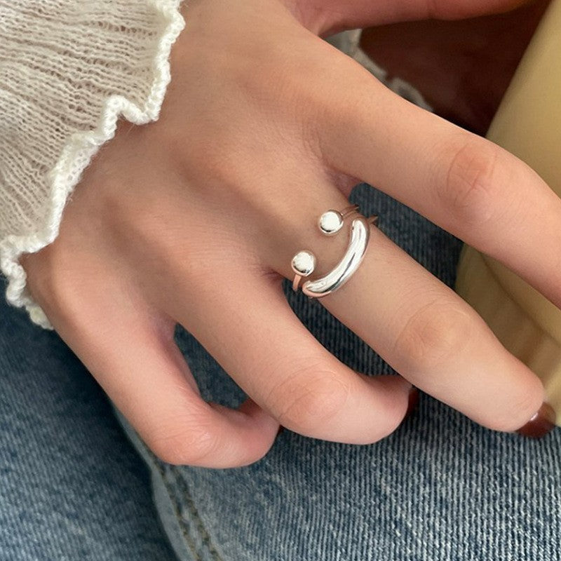Colorful Zircon Ring Collection - Chic Open Ring Design