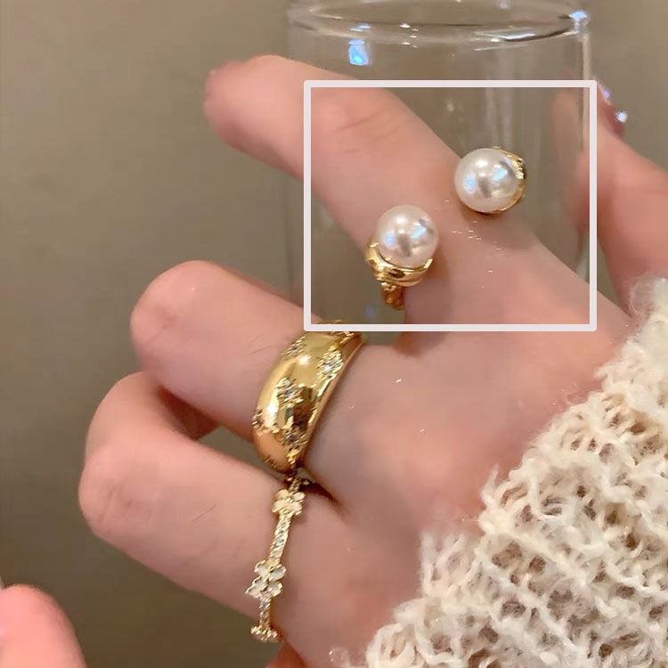 Colorful Zircon Ring Collection - Chic Open Ring Design